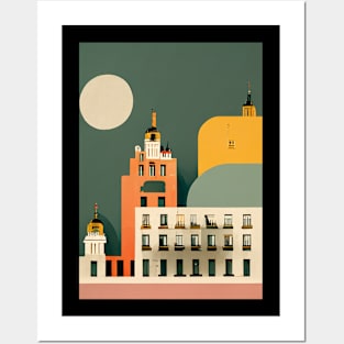 Madrid Night Posters and Art